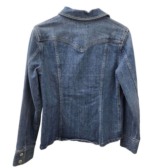 Vtg Gap Denim Jacket Women Small Snap Front western Y2K Rodeo Utility Retro Boho - Picture 2 of 15